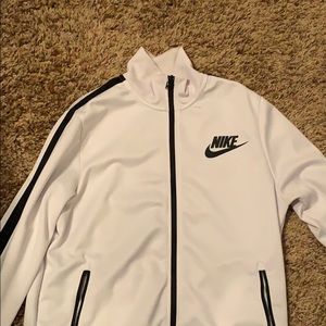 Nike White zip up